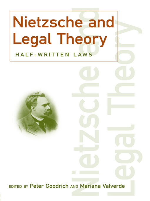 Title details for Nietzsche and Legal Theory by Peter Goodrich - Wait list